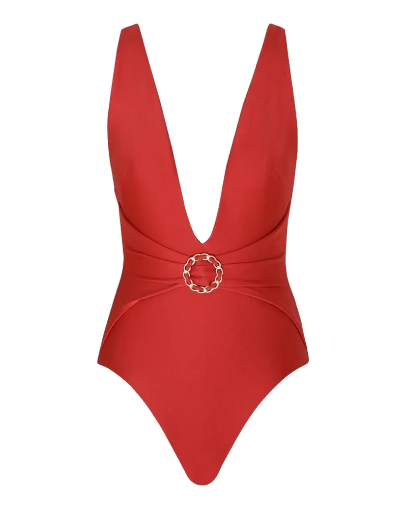 Zimmermann Roselight chain-link swimsuit - Rot Rot