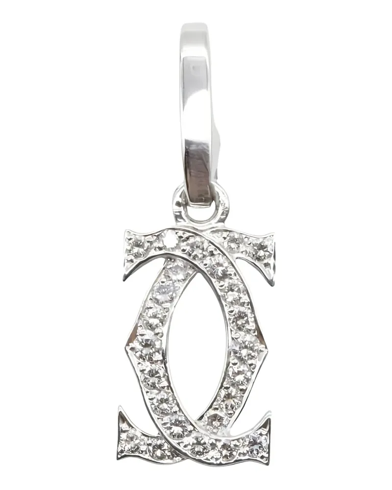 Cartier 2010s 18K white gold charm-diamond pendant - Silber Silber