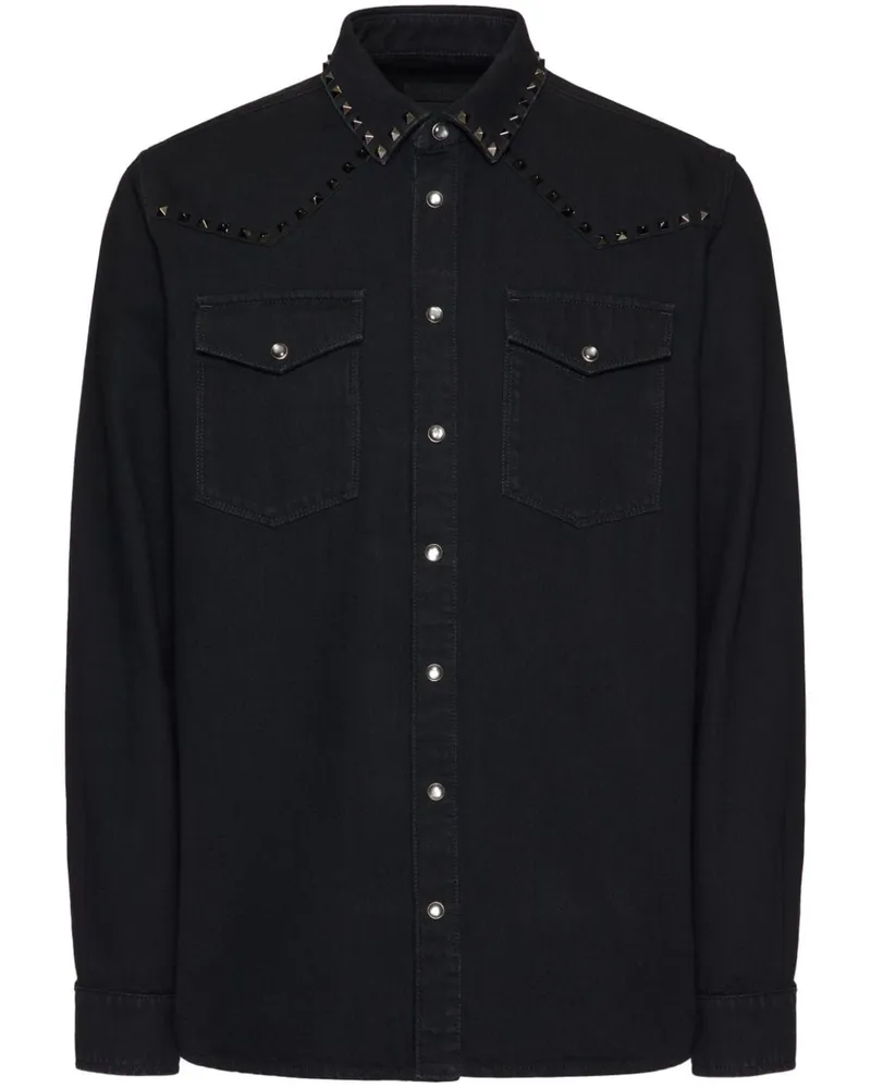 Valentino Garavani Rockstud Untitled Hemd - Schwarz Schwarz