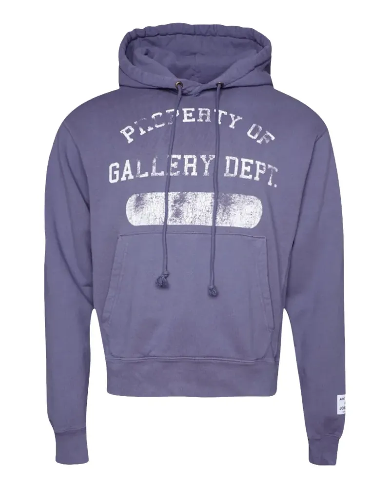 GALLERY DEPT. Property printed cotton hoodie - Violett Violett