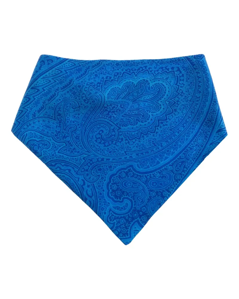 Etro Schal mit Paisleymuster - Blau Blau