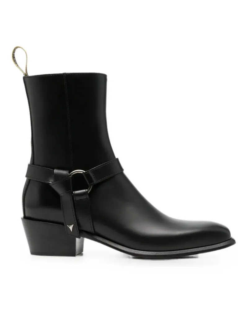 Fendi Double O leather ankle boots - Schwarz Schwarz