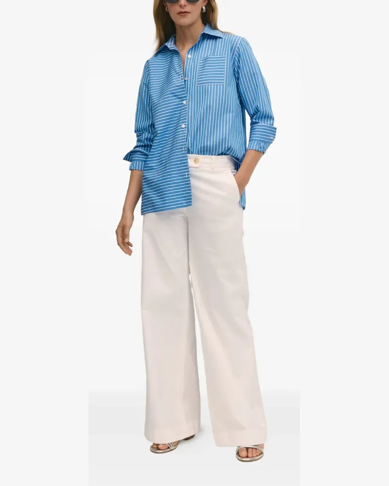 Brooks Brothers Gestreiftes Button-down-Hemd - Weiß Weiß
