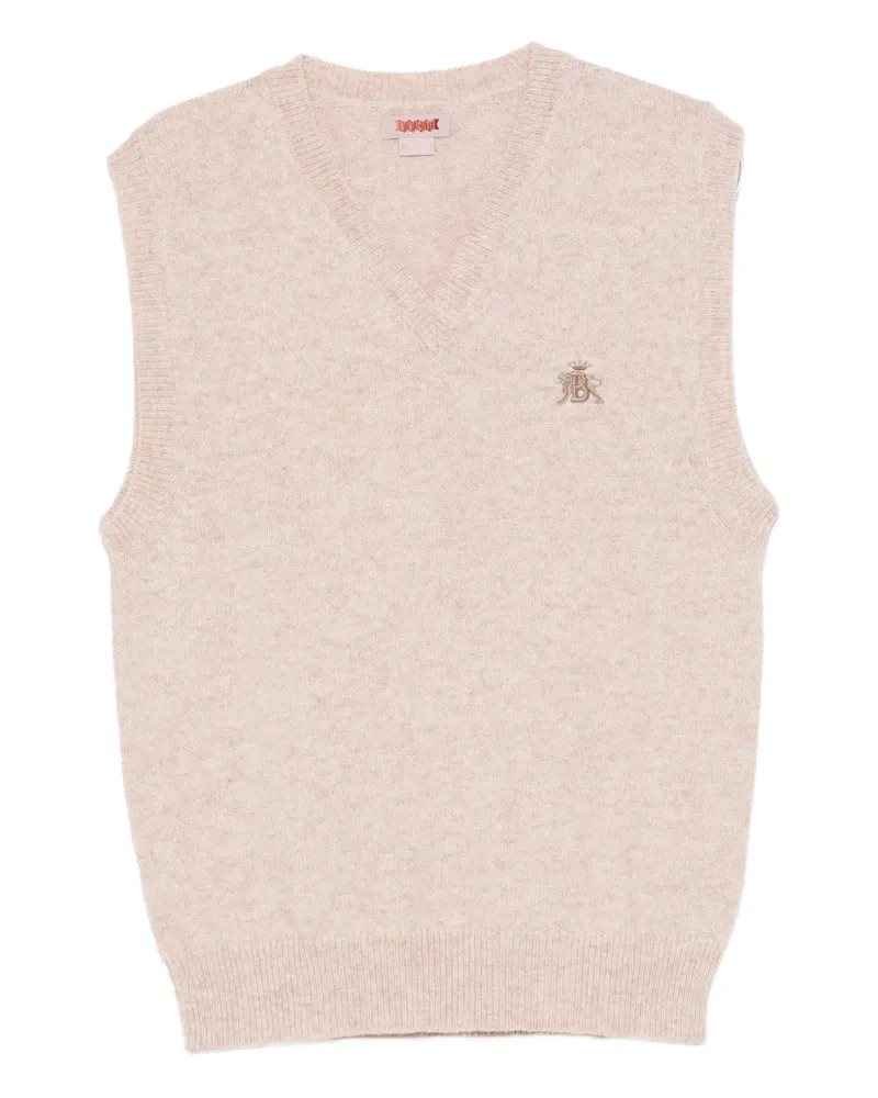 Baracuta Shetland Weste - Nude Nude