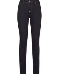 Philipp Plein Skinny-Jeans mit Logo Schwarz