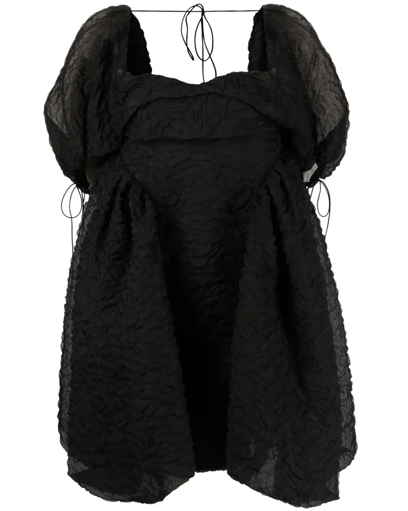 Cecilie Bahnsen Sidra Minikleid - Schwarz Schwarz