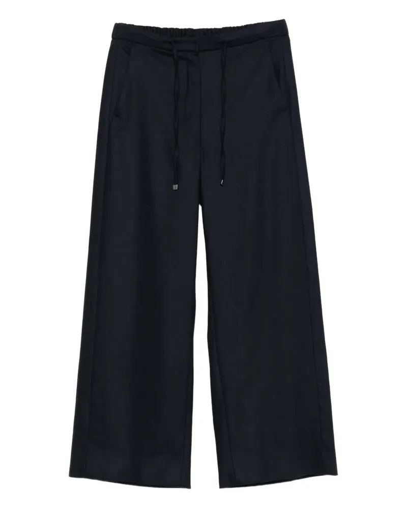 Max Mara Hose mit Kordelzug - Blau Blau