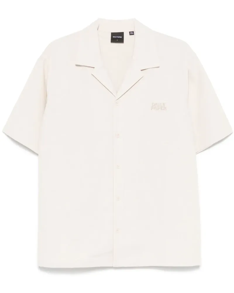 Daily Paper Hemd mit Logo-Stickerei - Nude Nude