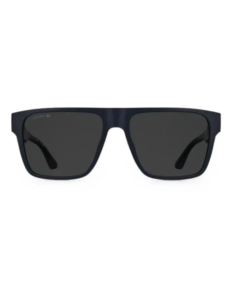 Lacoste Sonnenbrille mit eckigem Gestell - Blau Blau
