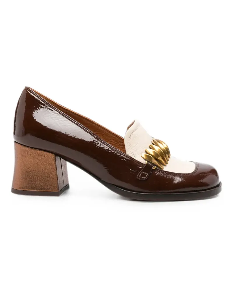 Chie Mihara Tibro Pumps aus Lackleder - Braun Braun