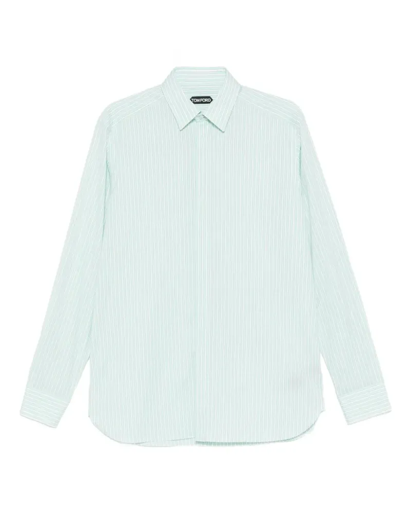 Tom Ford striped long-sleeve shirt - Grün Grün