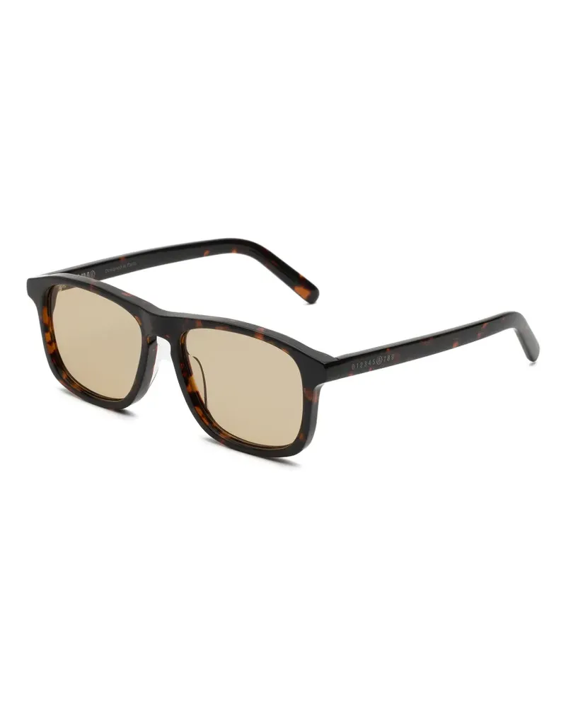 Maison Margiela square-frame sunglasses - Braun Braun