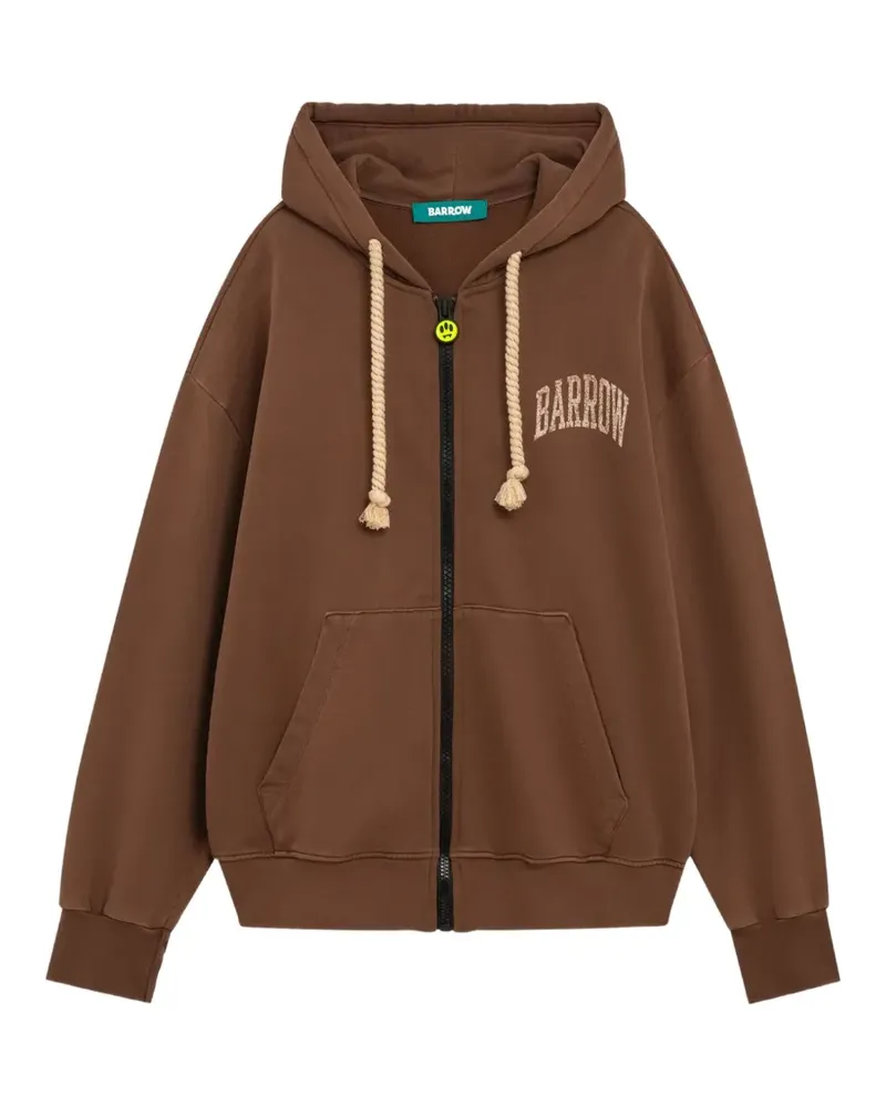 BARROW Kapuzenjacke mit Logo-Print - Braun Braun