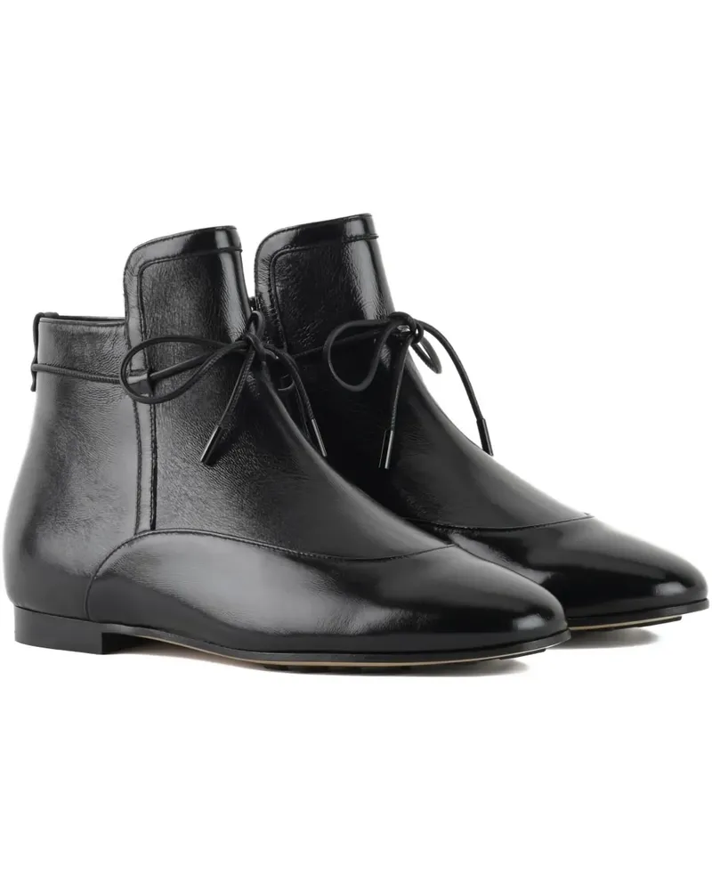 Giorgio Armani leather ankle boots - Schwarz Schwarz