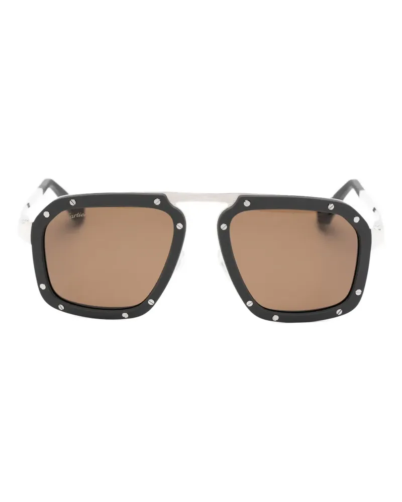 Cartier square-frame sunglasses - Schwarz Schwarz