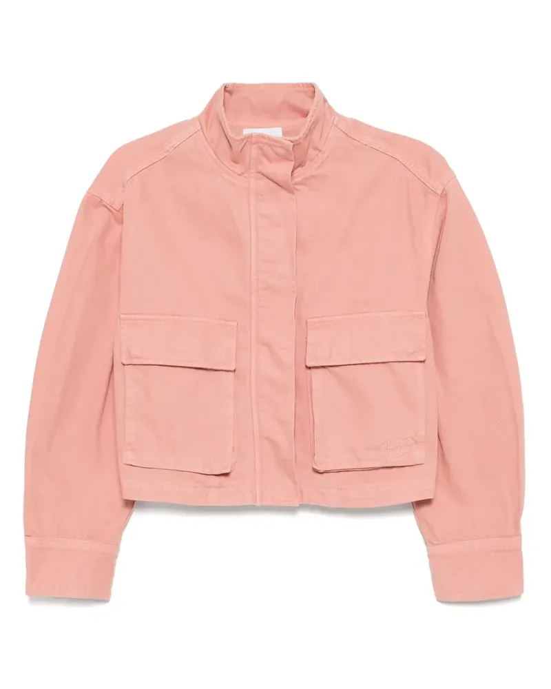 Kitsuné Cropped-Jacke im Workwear-Look - Rosa Rosa