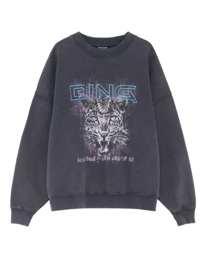 Anine Bing Miles Pullover mit Leo - Grau Grau