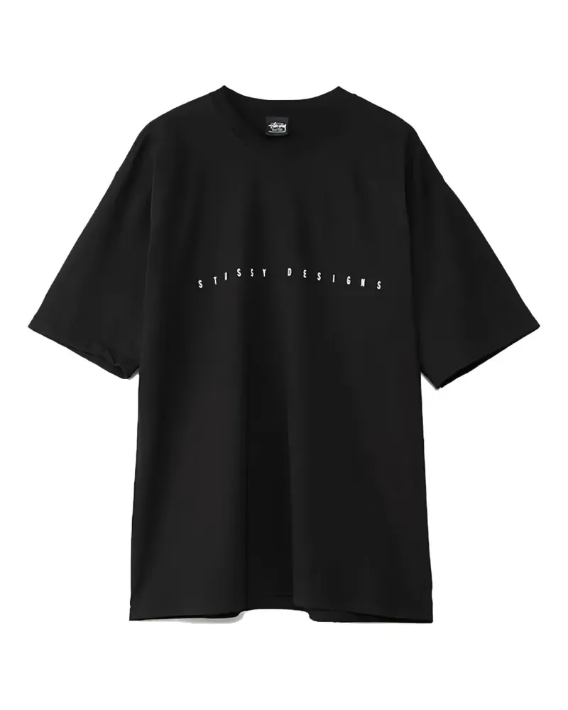Stüssy T-Shirt mit grafischem Print - Schwarz Schwarz