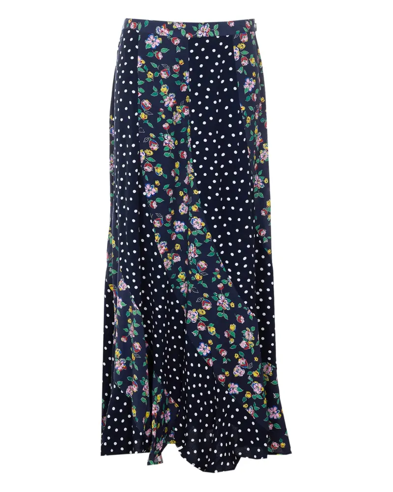 RIXO Gracella floral midi skirt - Blau Blau