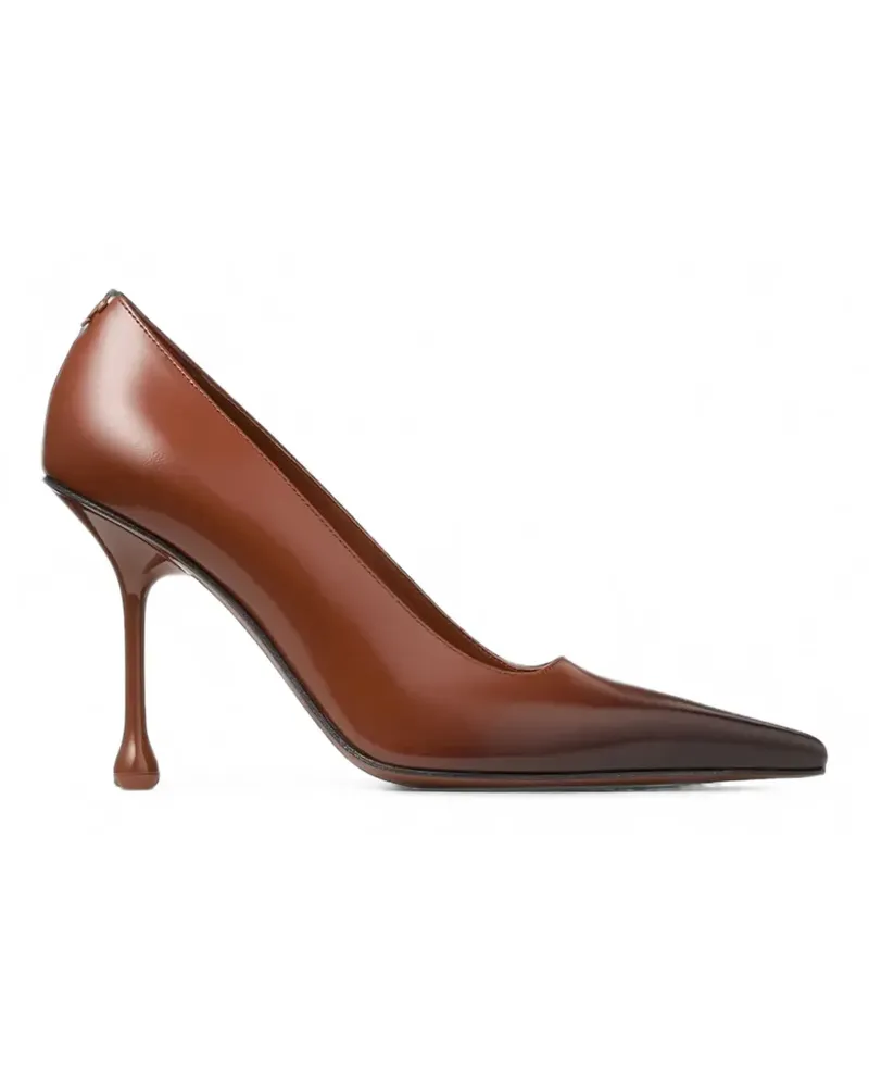 Jimmy Choo Ixia Pumps mit eckigem Schaft - Braun Braun