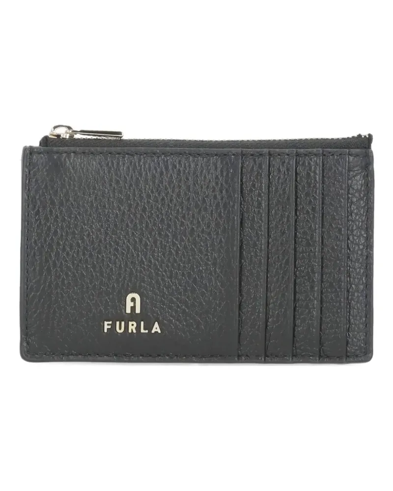 Furla Kartenetui aus strukturiertem Leder - Schwarz Schwarz