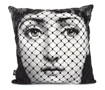 Burlesque photograph-print pillow - Schwarz