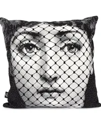 Fornasetti Burlesque photograph-print pillow Schwarz