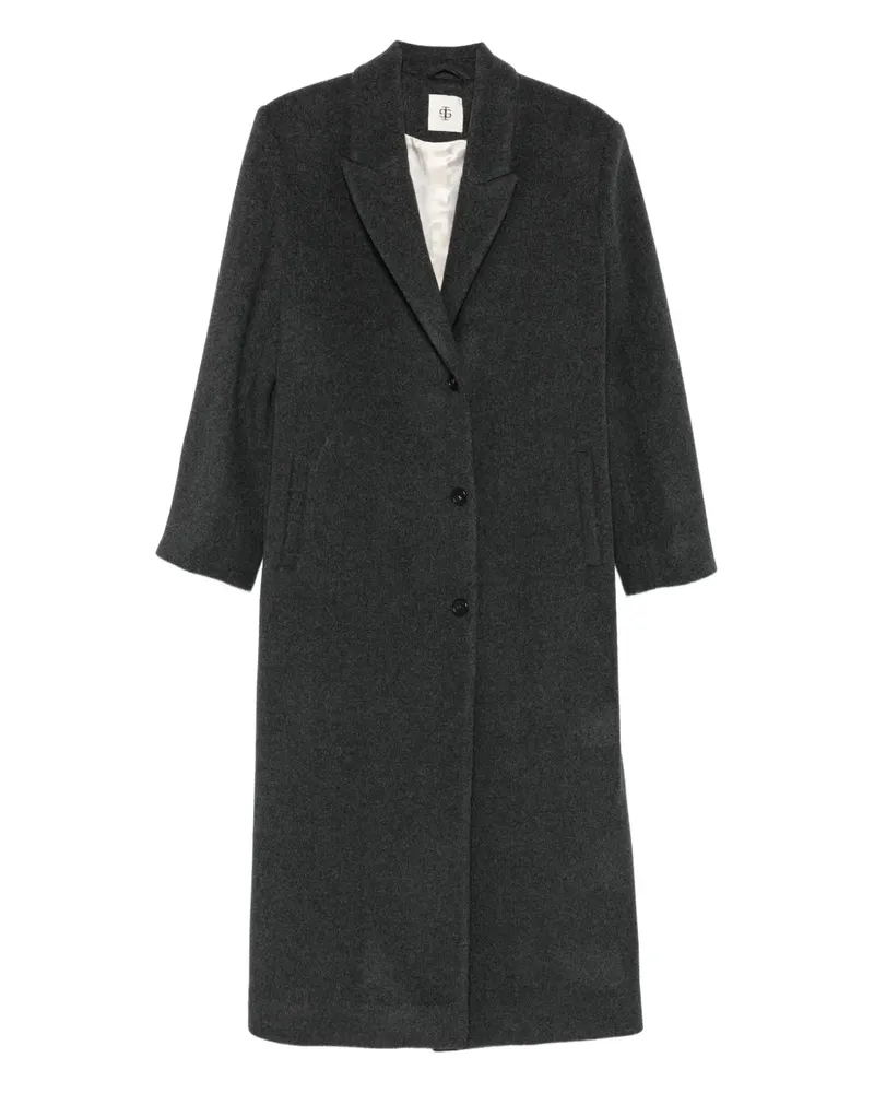 The Garment Einreihiger Filzmantel - Grau Grau