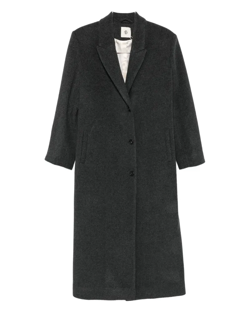 The Garment single-breasted felted coat - Grau Grau