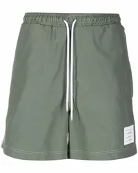 Thom Browne Joggingshorts mit Ripsband Grün