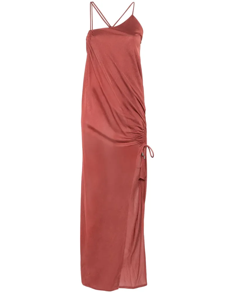 Blumarine Maxikleid aus Krepp - Braun Braun