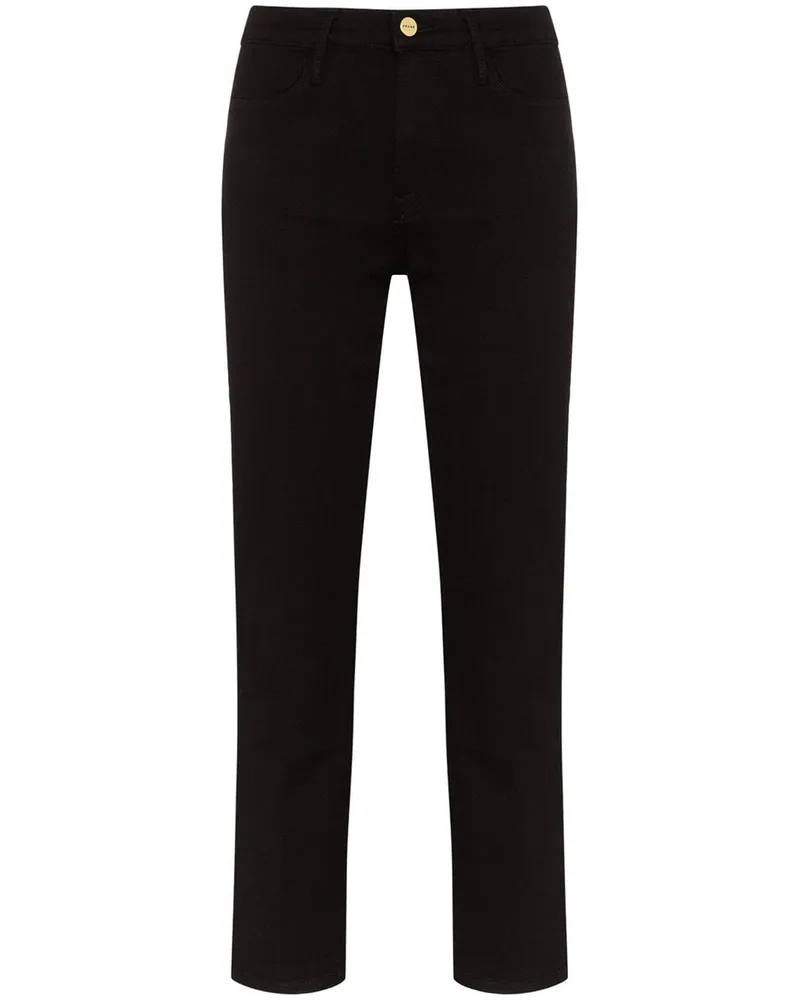 Frame Denim Jeans mit hohem Bund - Schwarz Schwarz