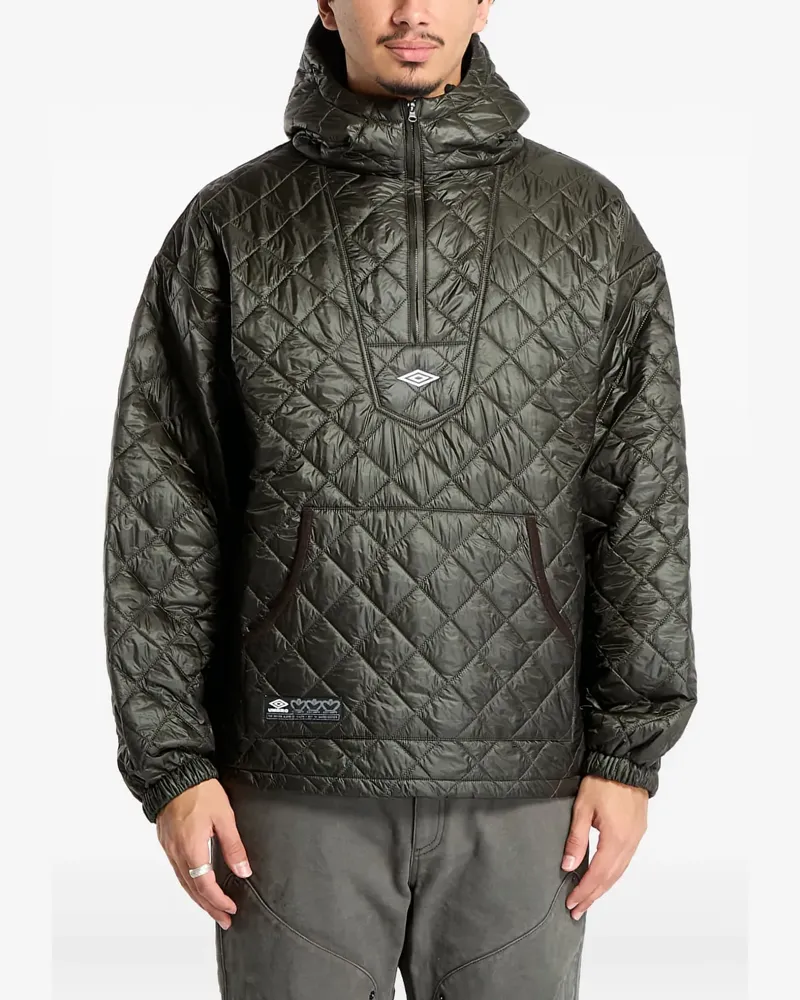 Umbro Masked diamond-quilting hooded jacket - Grün Grün