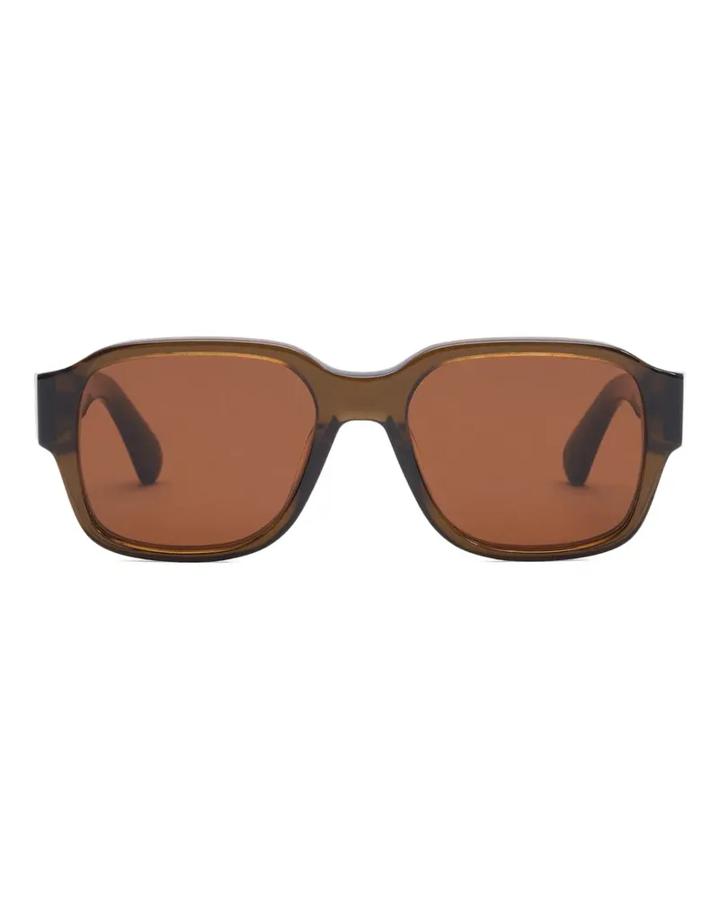 AMI Paris 75006 Sonnenbrille mit eckigem Gestell - Braun Braun