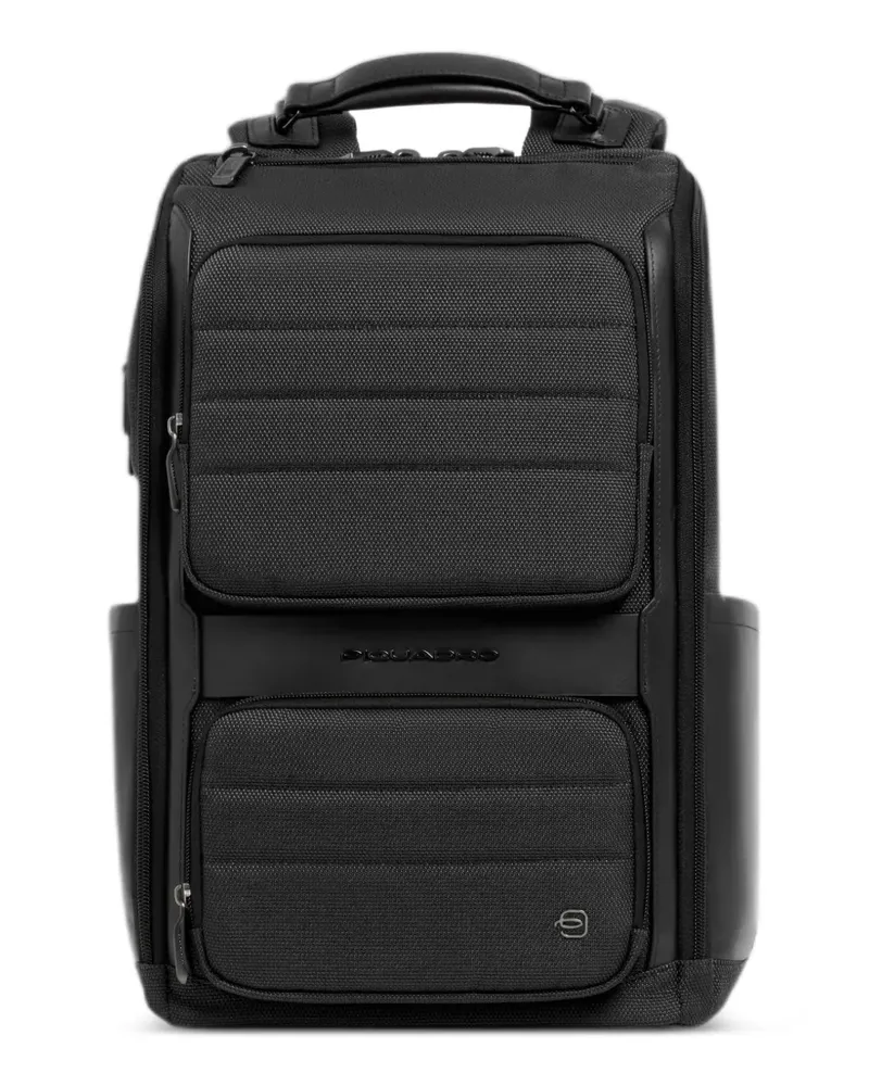 Piquadro Gepolsterter Rucksack - Schwarz Schwarz