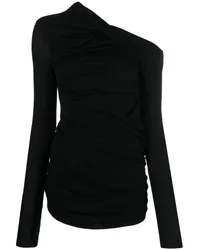 Helmut Lang Kleid mit Cut-Outs Schwarz