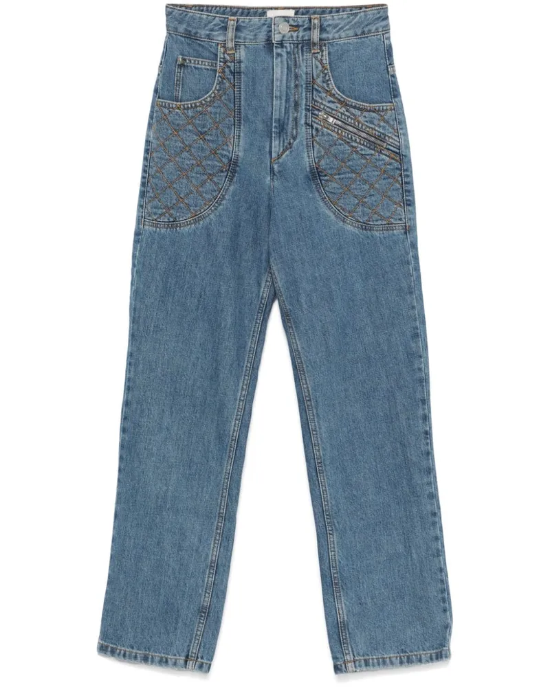 Isabel Marant Casandre Straight-Leg-Jeans - Blau Blau