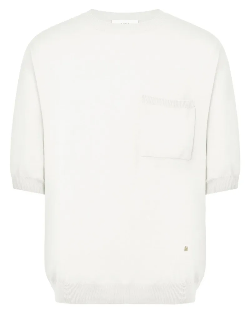 Moschino Fein gestricktes T-Shirt - Weiß Weiß