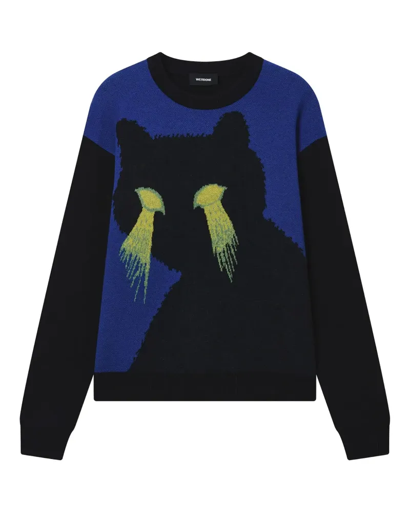 WE 11 DONE graphic sweater - Schwarz Schwarz