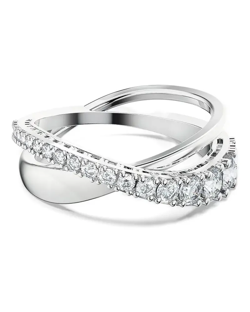 Swarovski Hyperbola crossing-design ring - Silber Silber