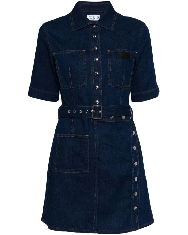 Ports 1961 Kleid aus Denim Blau