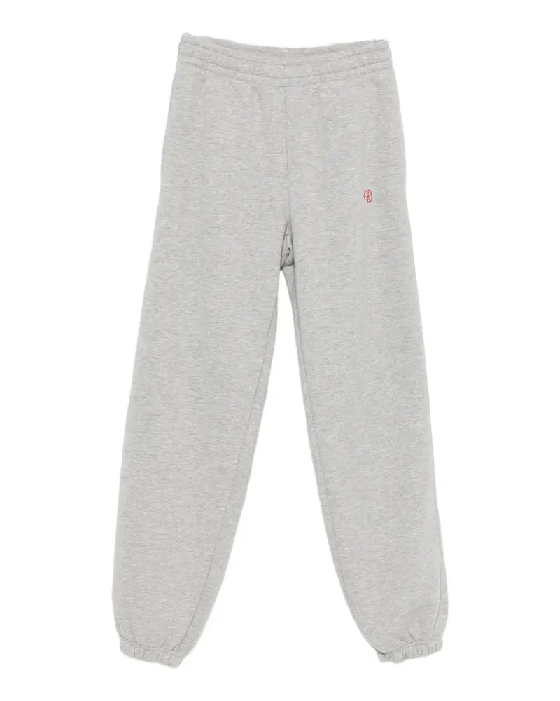 Anine Bing Karter logo-embroidered elasticated track pants - Grau Grau