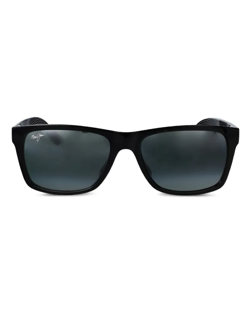 Maui Jim Kowelo Sonnenbrille mit eckigem Gestell - Schwarz Schwarz
