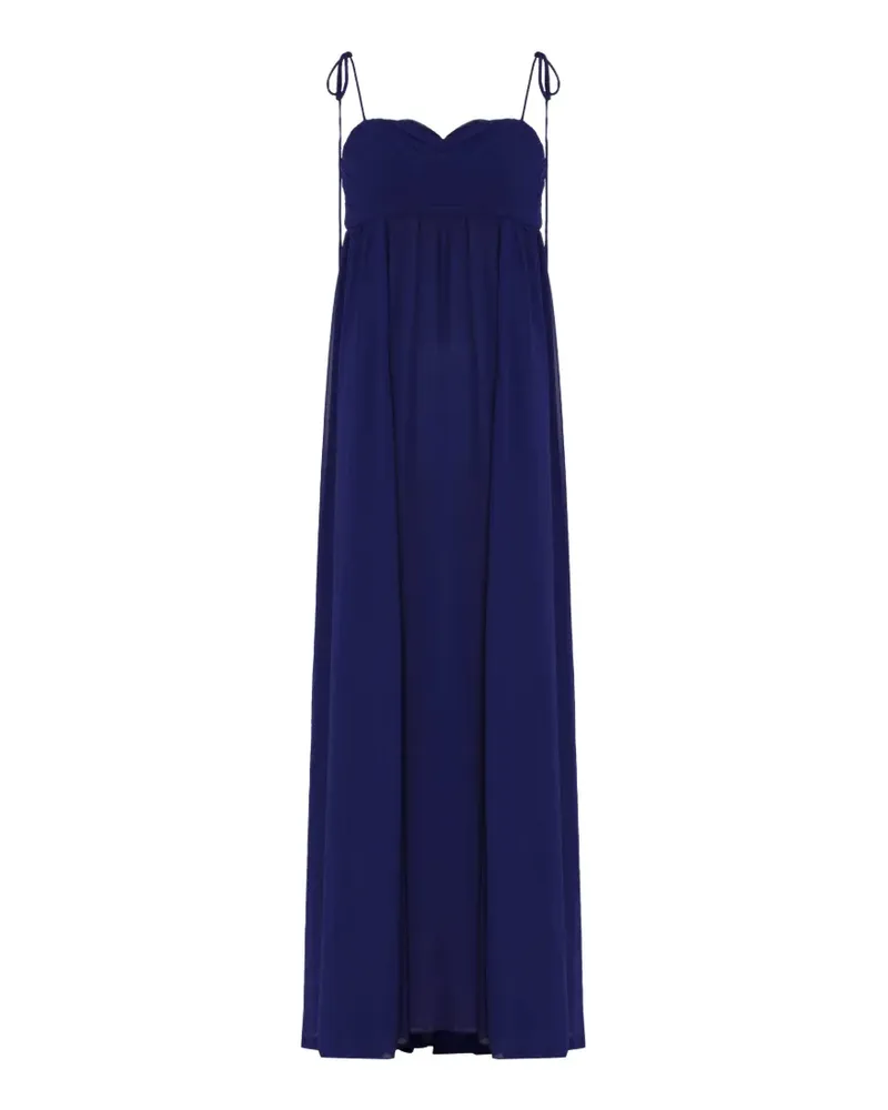 OLYMPIAH ruched tie-strap dress - Blau Blau