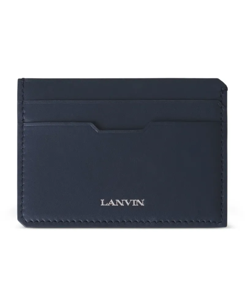 Lanvin Kartenetui mit Logo-Stempel - Blau Blau
