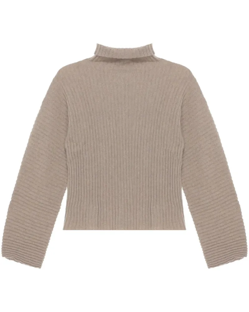 Baserange Pullover mit Stehkragen - Braun Braun