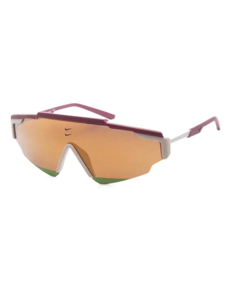 Nike Marquee Edge geometric-frame sunglasses - Nude Nude
