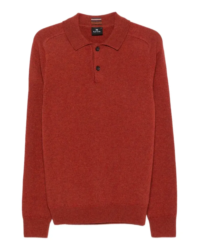 Paul Smith Polo-Pullover aus Merinowolle - Rot Rot
