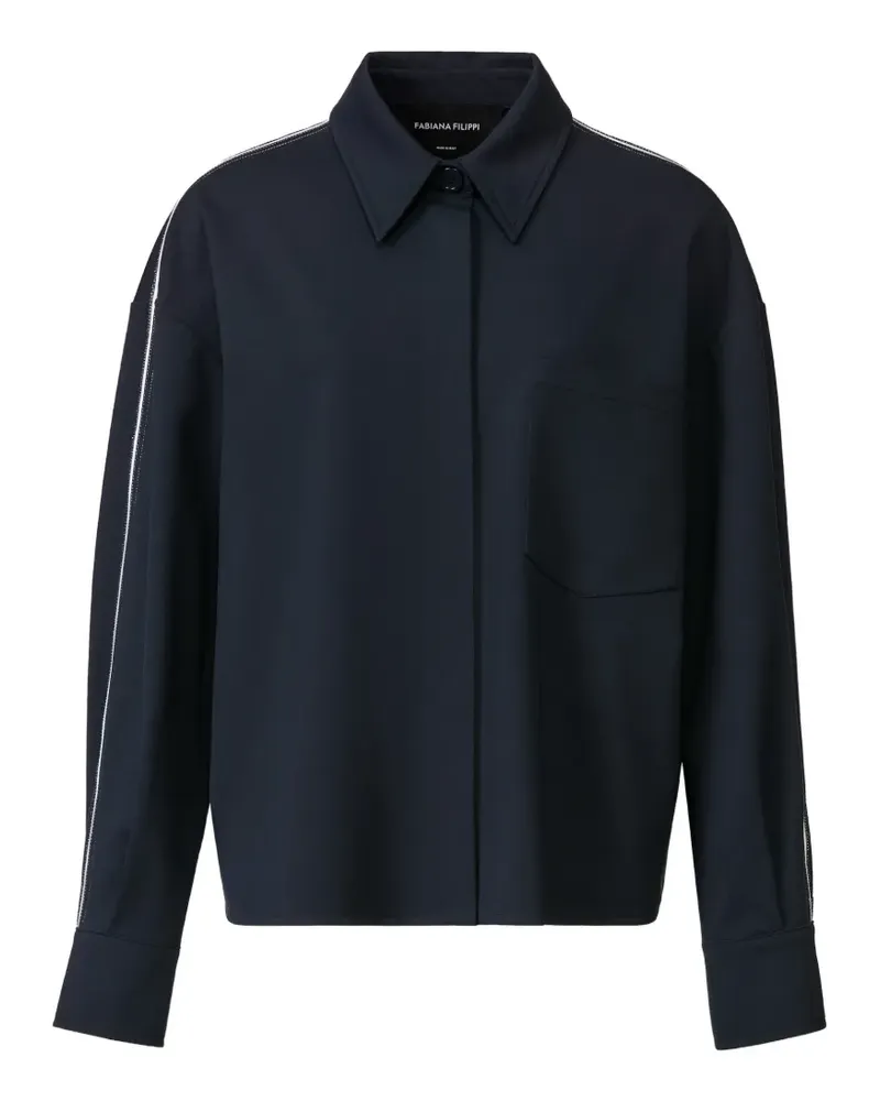 Fabiana Filippi Jacke mit tiefen Schultern - Blau Blau