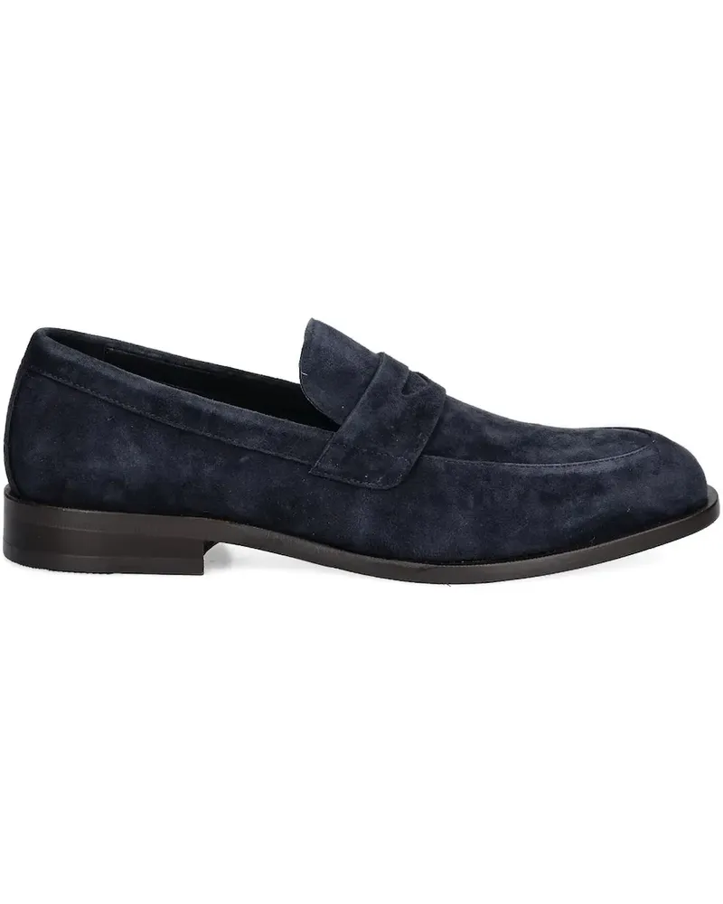 HUGO BOSS Penny-Loafer aus Wildleder - Blau Blau